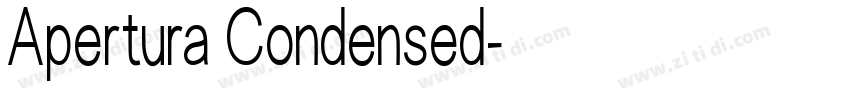 Apertura Condensed字体转换